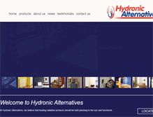 Tablet Screenshot of hydronicalternatives.com